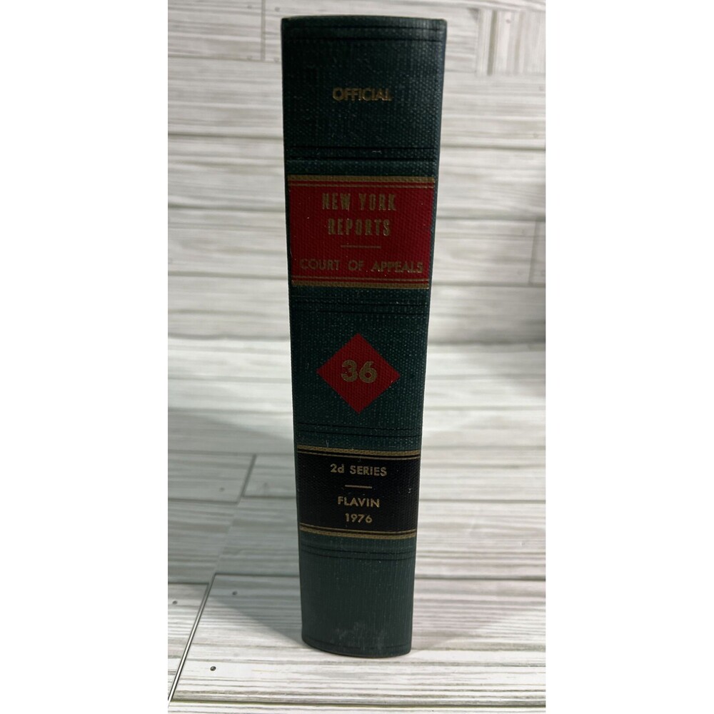 NEW YORK REPORTS BOOK Court of Appeals NY 2d Series Flavin 1976 Vol 36
